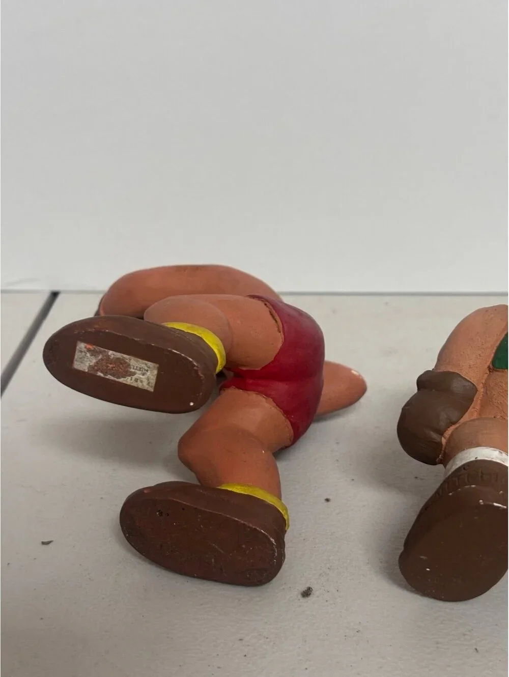 1940's L.L. Rittgers Authentic Vtg Trio Boxing Figurines Two Boxers & Referee